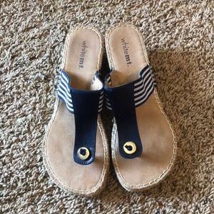 White mt. Sandals 7.5